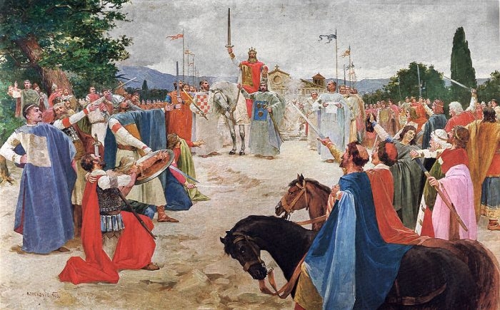 Oton Iveković / Krunidba kralja Tomislava