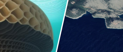 Ilustracija saćastih struktura na dnu Jadranskog mora