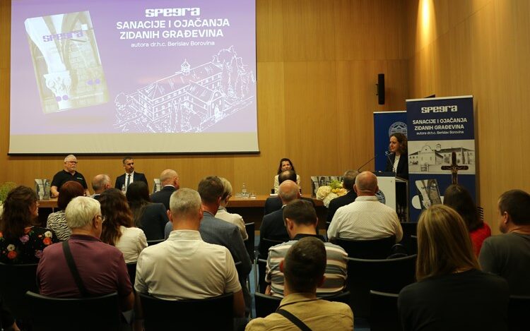 Predstavljanje knjige "Sanacije i ojačanja zidanih građevina" tvrtke Spegra / FOTO: MInistarstvo kulture i medija 2024
