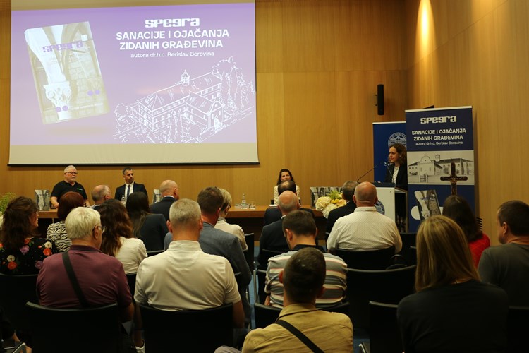 Predstavljanje knjige "Sanacije i ojačanja zidanih građevina" tvrtke Spegra / FOTO: MInistarstvo kulture i medija 2024