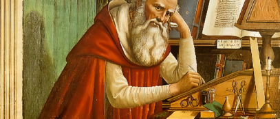 Domenico Ghirlandaio / Sveti Jeronim u svojim studijama, freska