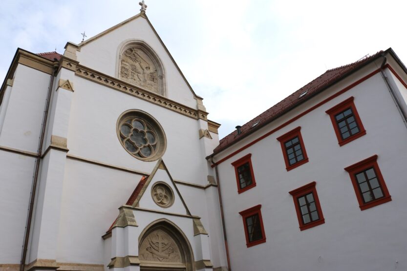 Samostan i crkva svetog Franje Asiškog na Kaptolu tijekom obnove, 2024. godina, FOTO: Ministarstvo kuture i medija