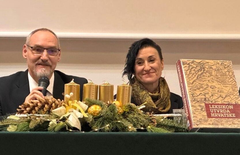 Urednici Leksikona utvrda Hrvatske Vlatka Dugački i Krešimir Regan FOTO: A.M.