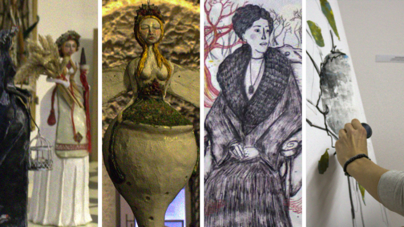 Radovi s izložbe "Hommage Ivani", otvorenoj u Noći muzeja