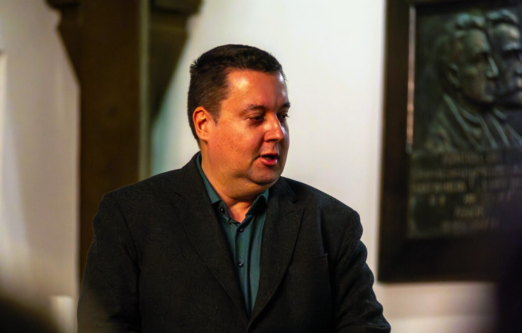 Filip Hameršak, glavni autora članka o Dioniziju Marašiću u Hrvatskom biografskom leksikonu i ravnatelj Leksikografskoga zavoda Miroslav Krleža. FOTO: Alen Klimenta / Citadela Invicta