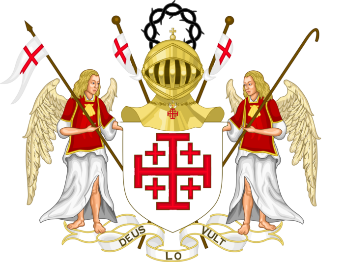 Grb Viteškog Reda Svetoga Groba u Jeruzalemu. Izvor: wikipedia.org