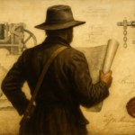 Ilustracija koja predstavlja Dionizija Marašića i njegove izume / Blaga & misterije