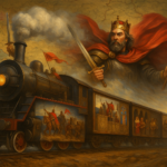 Ilustracija "Hrvatsko Kraljevstvo express" AI / Blaga & misterije