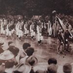 Prizor sa srpanjske proslave tisućite obljetnice u Zagrebu. Fotografija je izvorno objavljena u beogradskom tjedniku Ilustrovani list 12. srpnja 1925. godine