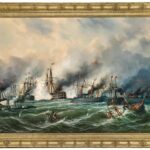 Bitka kod Visa autora Alberta Riegera, 1866.