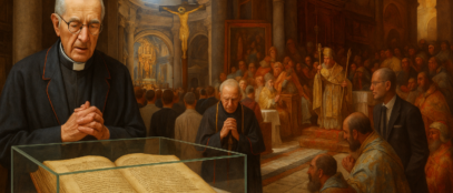 Ilustracija priče o Splitskom evangelijaru za portal Blaga & misterije