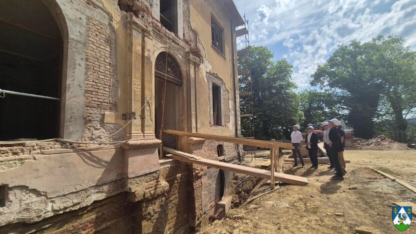 Obnova dvorca Inkey u Rasinji, svibanj 2025. FOTO: Koprivničko - križevačka županija