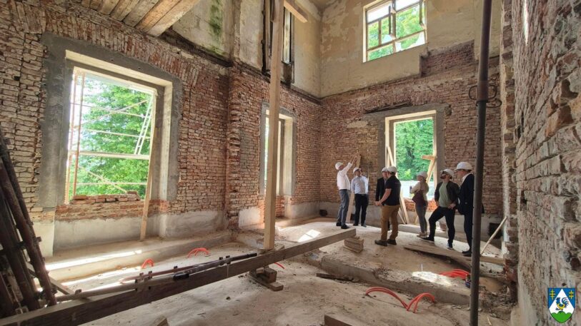 Obnova dvorca Inkey u Rasinji, svibanj 2025. FOTO: Koprivničko - križevačka županija