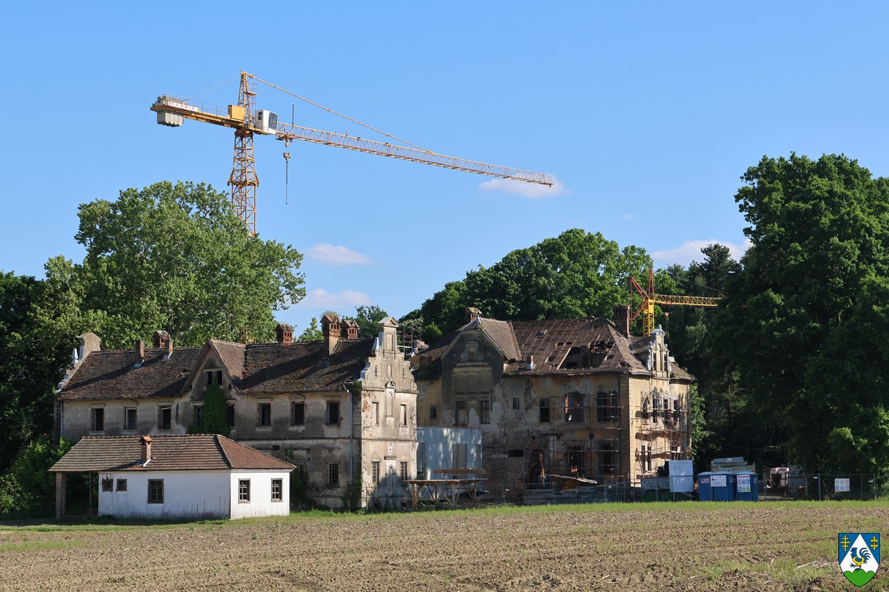 Obnova dvorca Inkey u Rasinji, svibanj 2025. FOTO: Koprivničko - križevačka županija