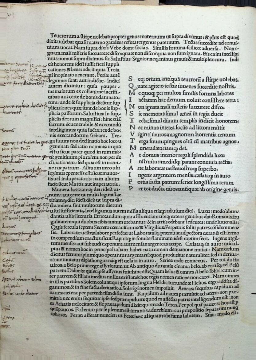 Marulićevi rubni komentari na Vergilijevoj “Eneidi” FOTO: Walter Salković, novilist.hr