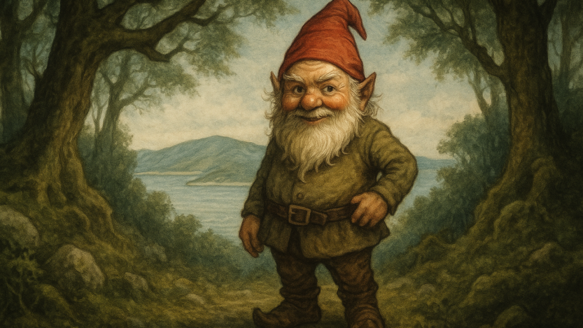 Ilustracija Macmalića kako ju zamišlja umjetna inteligencija, na temelju informacija koje su sadržane u članku o mitološkom biću otoka Cresa / Blaga & misterije