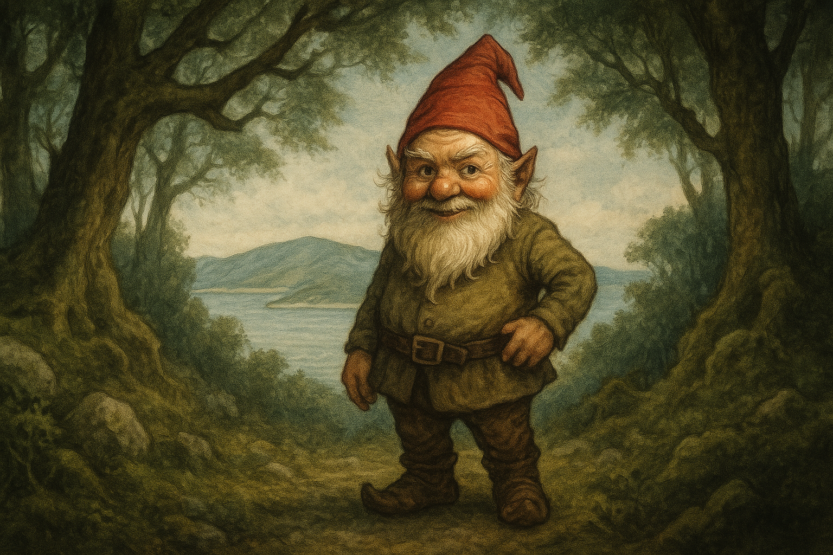 Masmalić - ilustracija kako ga zamišlja umjetna inteligencija, na temelju informacija koje su sadržane u članku o mitološkom biću otoka Cresa / Blaga & misterije