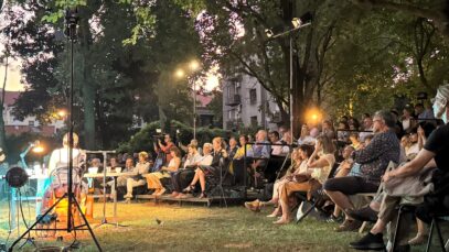 Otvorenje Festivala Miroslav Krleža, dvorište Akademije likovnih umjetnosti u Zagrebu / FOTO: Ana Mičić, Citadela Invicta
