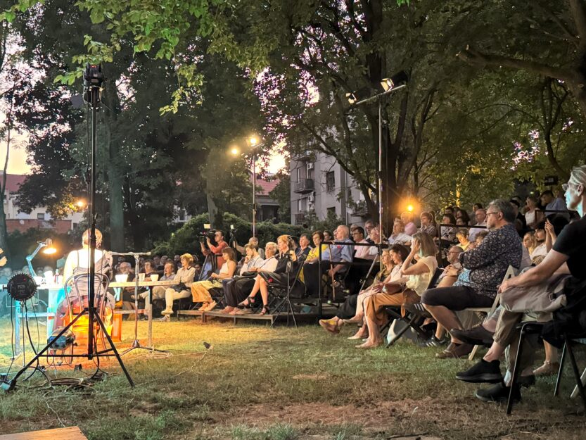 Otvorenje Festivala Miroslav Krleža, dvorište Akademije likovnih umjetnosti u Zagrebu / FOTO: Ana Mičić, Citadela Invicta