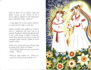 Stranica knjige “Čuvari staroslavenskog svijeta”, Kristina Zvonar Brkić, KristyMisty 2025, tvrdi uvez