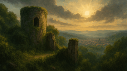 Ilustracija utvrde Hrastovica / Blaga & misterije