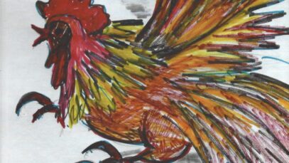 Naslovnica knjige recepata "Bistrajnska kuharica" autora Domagoja Sironića, Marije Škrlin i Marka Šimunića, 2019.