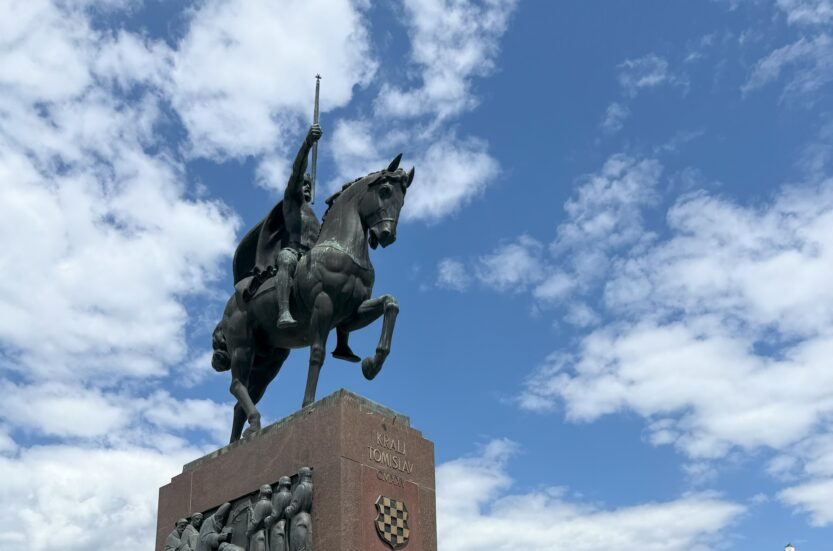 Spomenik Kralju Tomislavu u Zagrebu 2025. godine FOTO: A.M.