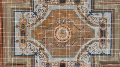 Obnovljeni strop dvorane za tjelesni Gornjogradske gimnazije, Dan otvorenih vrata obnovljene baštine FOTO: A.M. / Blaga & misterije