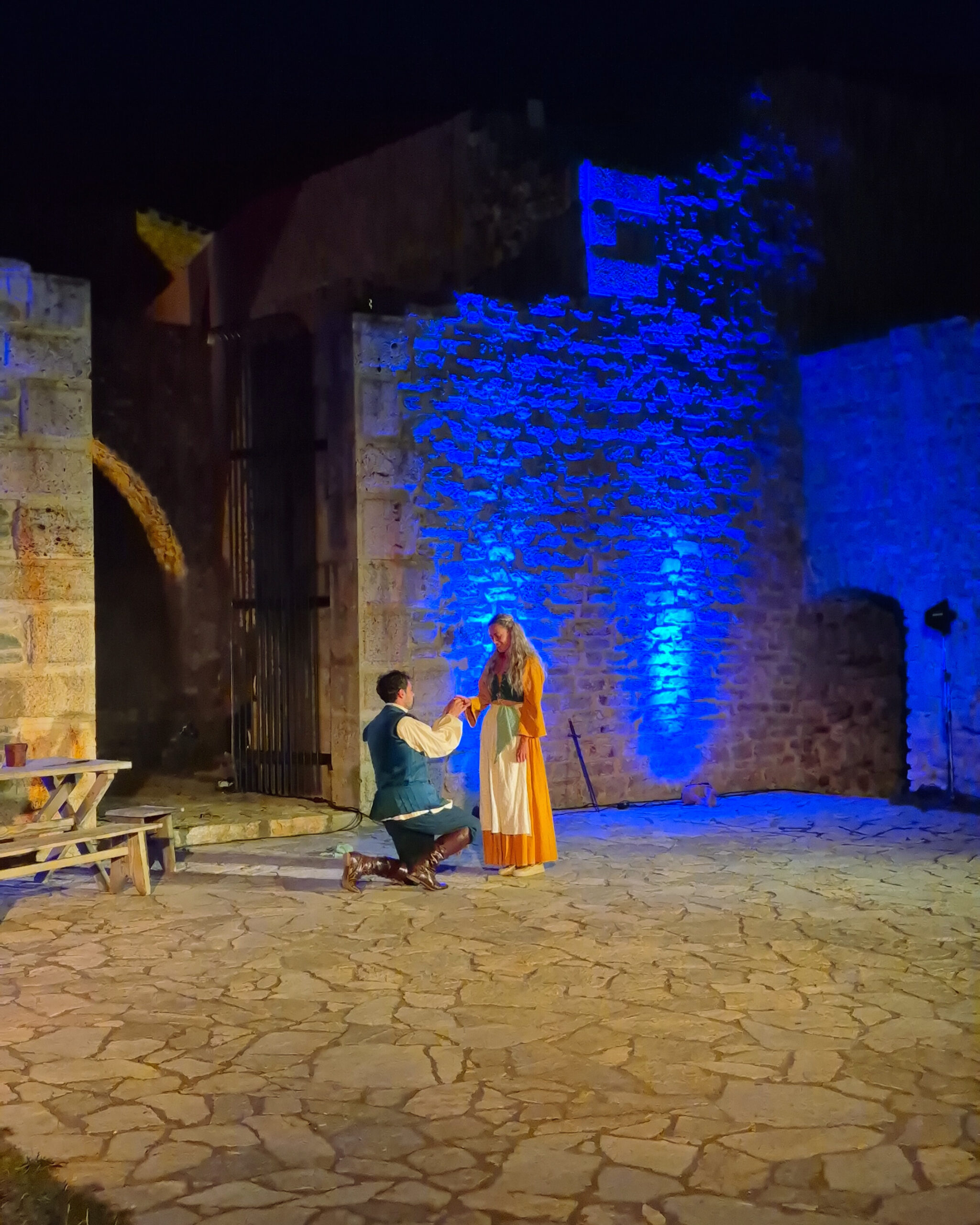 Predstava Tomislav i Adriana na Medvedgradu, rujan 2025. FOTO: Gradsko kazalište Trešnja