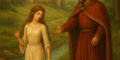 Ilustracija o potoku Željan, Kraljeva Velika. Slika je generirana uz pomoć ChatGPT (OpenAl), 2025.