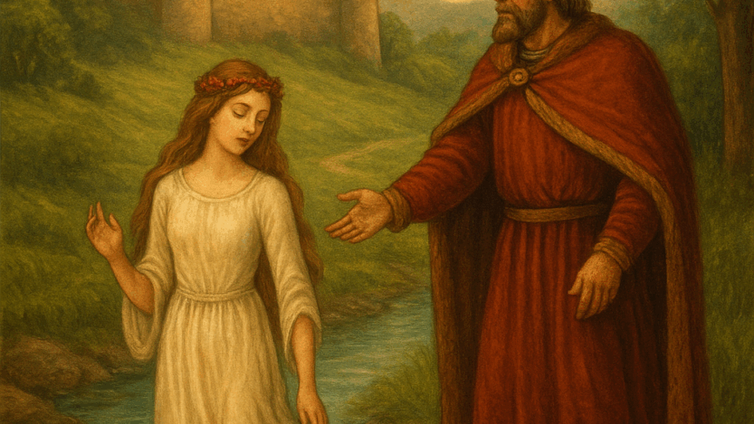 Ilustracija o potoku Željan, Kraljeva Velika. Slika je generirana uz pomoć ChatGPT (OpenAl), 2025.