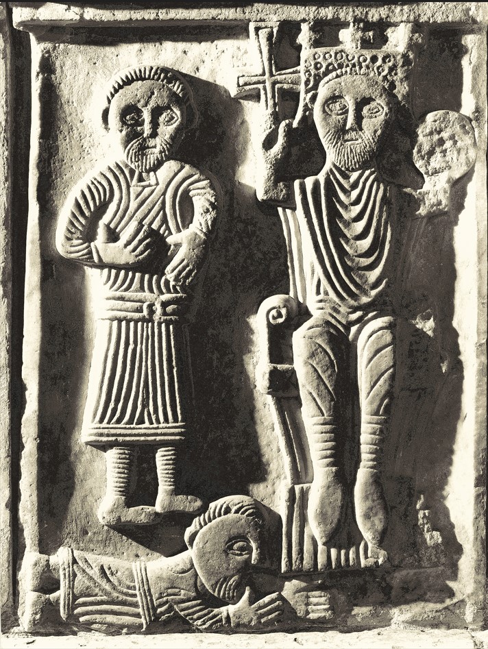 Plutej s likom vladara na tronu, 11. stoljeće, Krstionica Katedrale sv. Dujma, Split / FOTO: Galerija Klovićevi dvori
