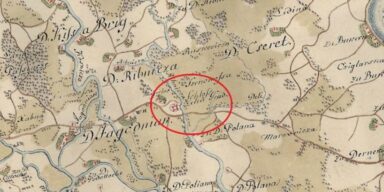 Plan Želingrada na prvoj austrijskoj izmjeri iz druge polovice 18. st., mapire.eu Izvor: Dubravka Latinčić, Krešimir Regan: Turopoljske utvrde, Studia lexicographica, 15(2021)