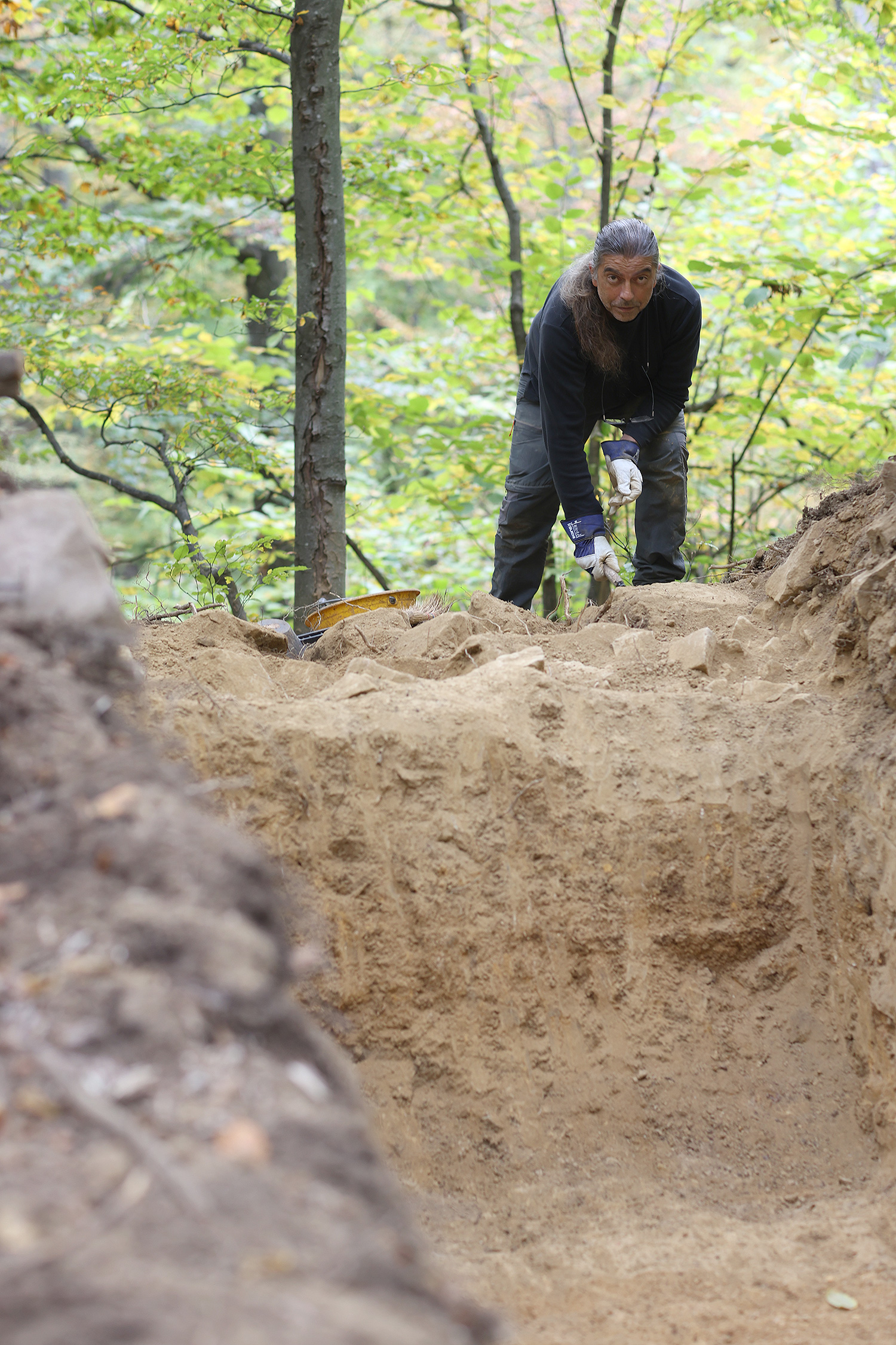 Arheološki lokalitet Gradna kod Voćina , Hrvoje Potrebica, FOTO: Kristijan Toplak / Virovotičko - podravska županija