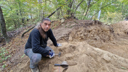Arheološki lokalitet Gradna kod Voćina , Hrvoje Potrebica, FOTO: Kristijan Toplak / Virovotičko - podravska županija