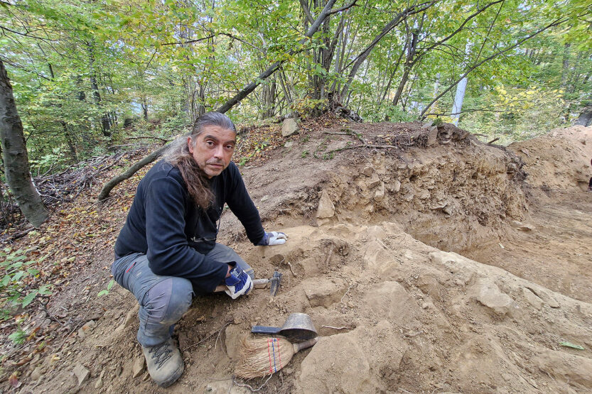 Arheološki lokalitet Gradna kod Voćina , Hrvoje Potrebica, FOTO: Kristijan Toplak / Virovotičko - podravska županija