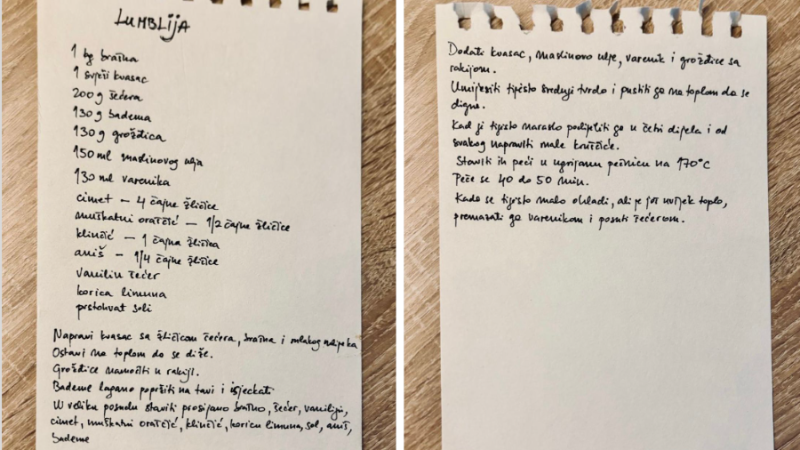 Recept za lumblije FOTO: Marija Šegvić