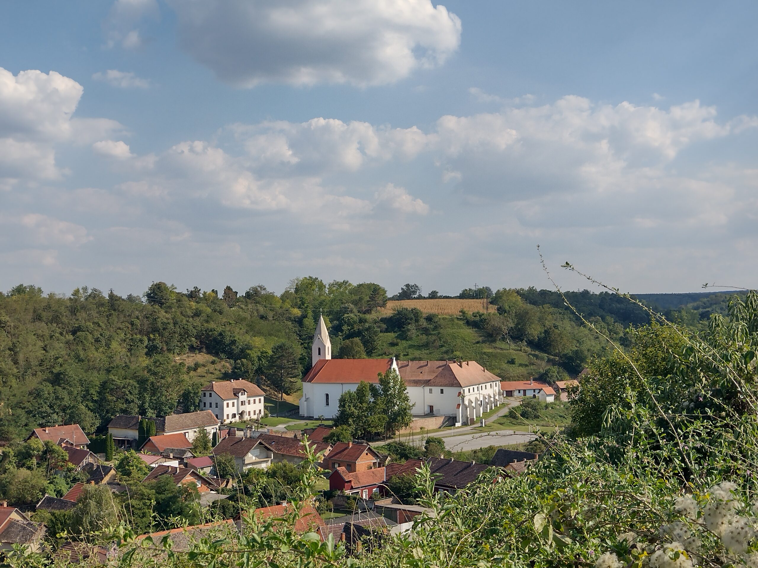 Pogled prema samostanu sa tvrđave Šarengrad FOTO: Krešimir Regan, Leksikografski zavod Miroslav Krleža