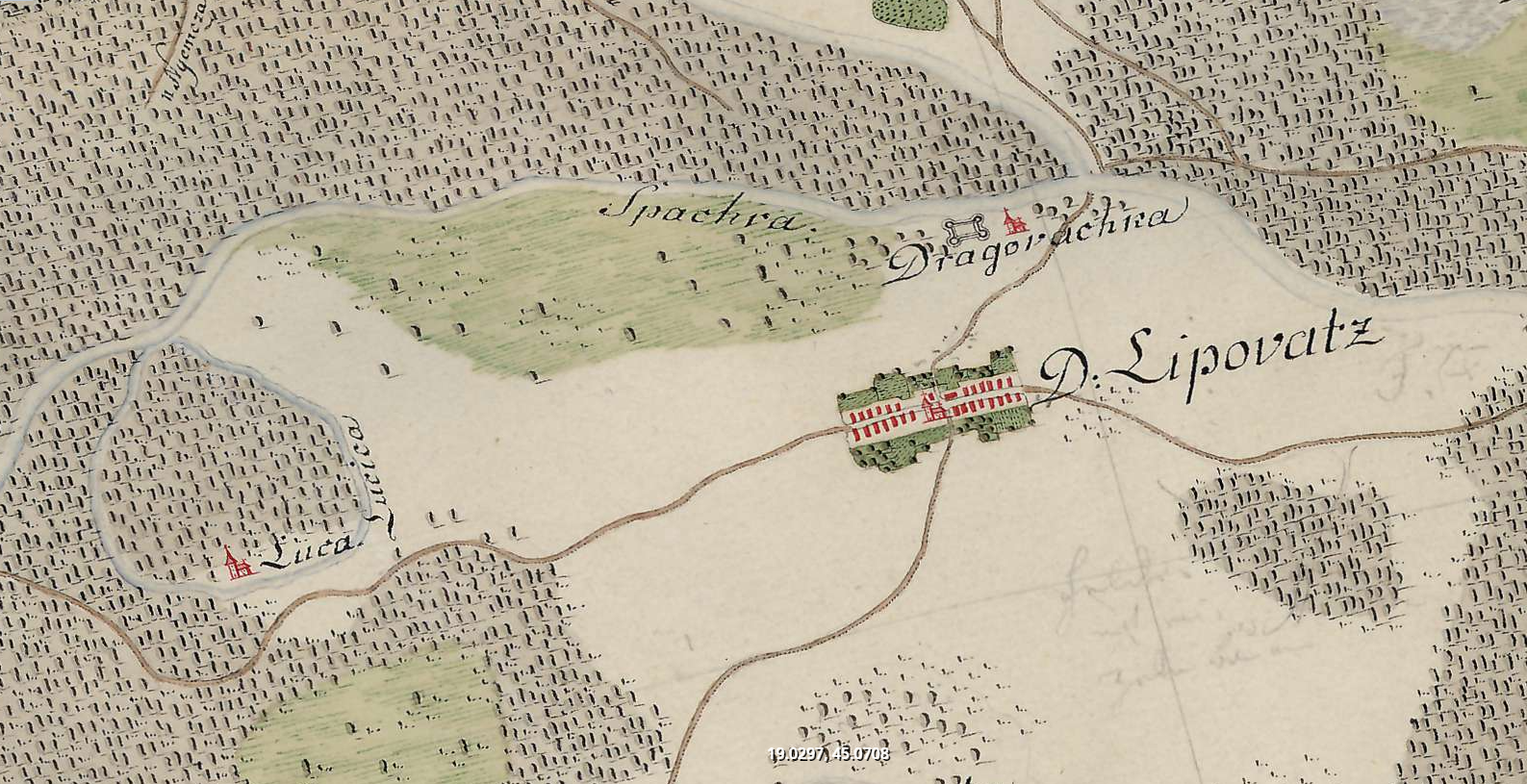 Slika 2 Lipovac druga izmjera XIX st