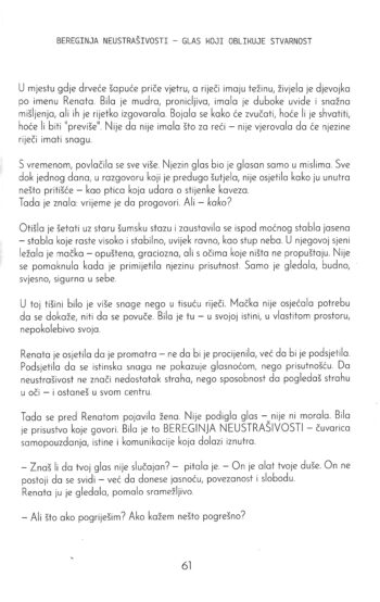Stranica 61 knjige “Zov BEREGINJA”, Kristina Zvonar Brkić, KristyMisty 2025, meki uvez