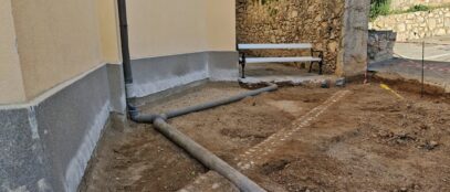 Radovi oko crkve Svih Svetih u Staroj Baški FOTO: Libero Denis Galjanić, Udruga Stara Baška