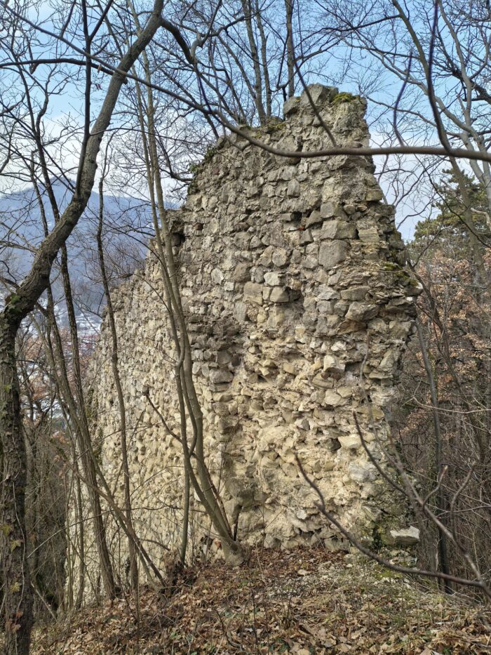 Ostaci utvrde na najvišem dijelu brijega FOTO: Darko Antolković