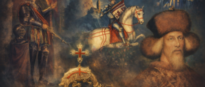 Ilustracija povijesnih ličnosti i predmeta koji se vezuju uz Red zmajskih vitezova / Uredništvo / Blaga & misterije