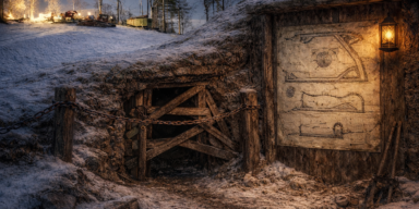 Ilustracija teme o rudnicima na Medvednici ispod Crvenog spusta / Blaga & misterije