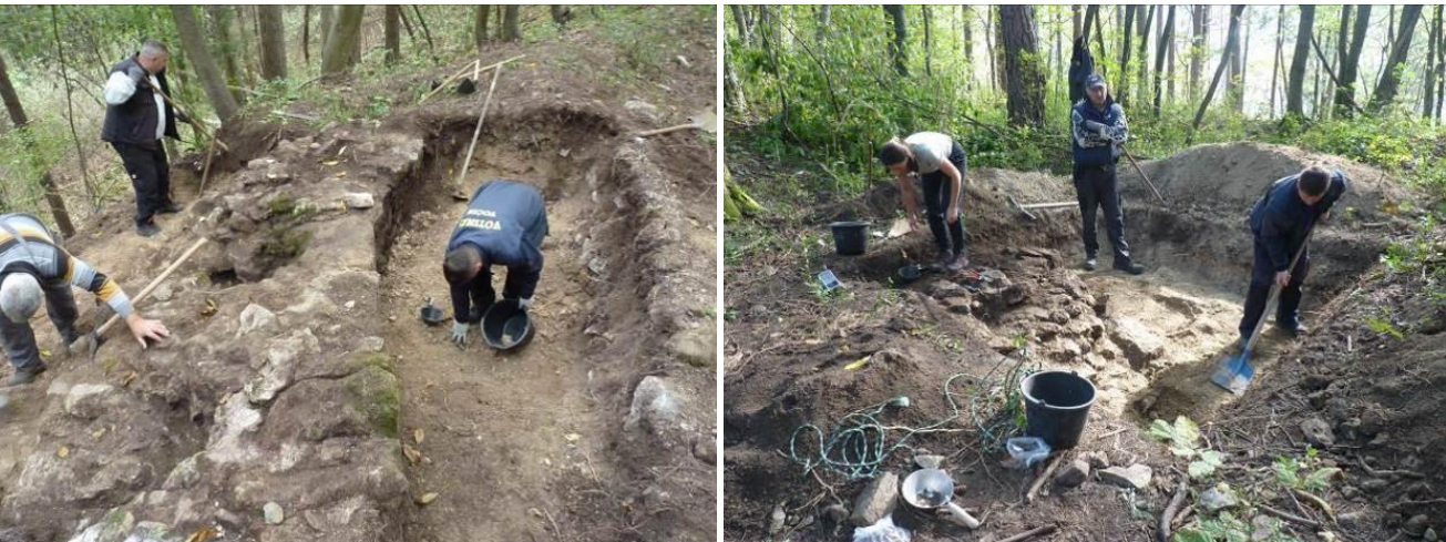 Iskop sonde 1 (lijevo) i sonde 2 (desno) FOTO: Srđan Đuričić