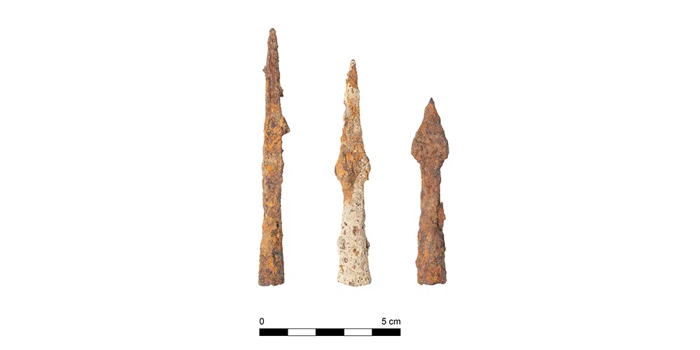 Tri srednjovjekovna željezna vrha FOTO: Kanton Thurgau, tg.ch