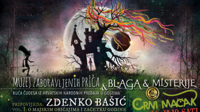 Najavni letak Večeri Blaga & misterija potpisuje Zdenko Bašić
