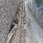 Otkriveni ostaci antičkih termi i srednjovjekovnih ulica u Krku. FOTO: Srđan Hulak, grad-krk.hr