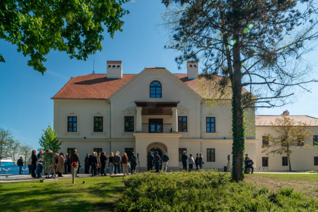 Predstavljanje cjelovite i energetske obnove Dvorca umjetnika Oršić - Jakovlje 23.04.2026 Jakovlje FOTO Alen Klimenta / HDLU / Citadela Invicta