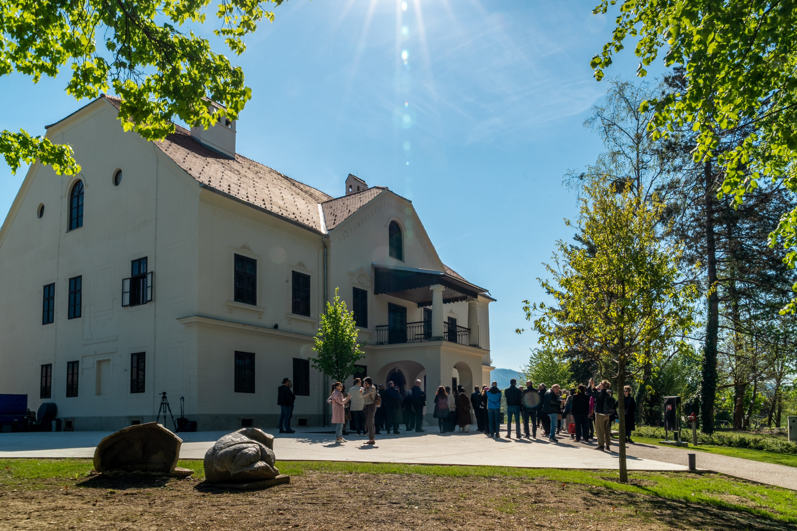 Predstavljanje cjelovite i energetske obnove Dvorca umjetnika Oršić - Jakovlje 23.04.2026 JakovljeFOTO Alen Klimenta / HDLU / Citadela Invicta 
